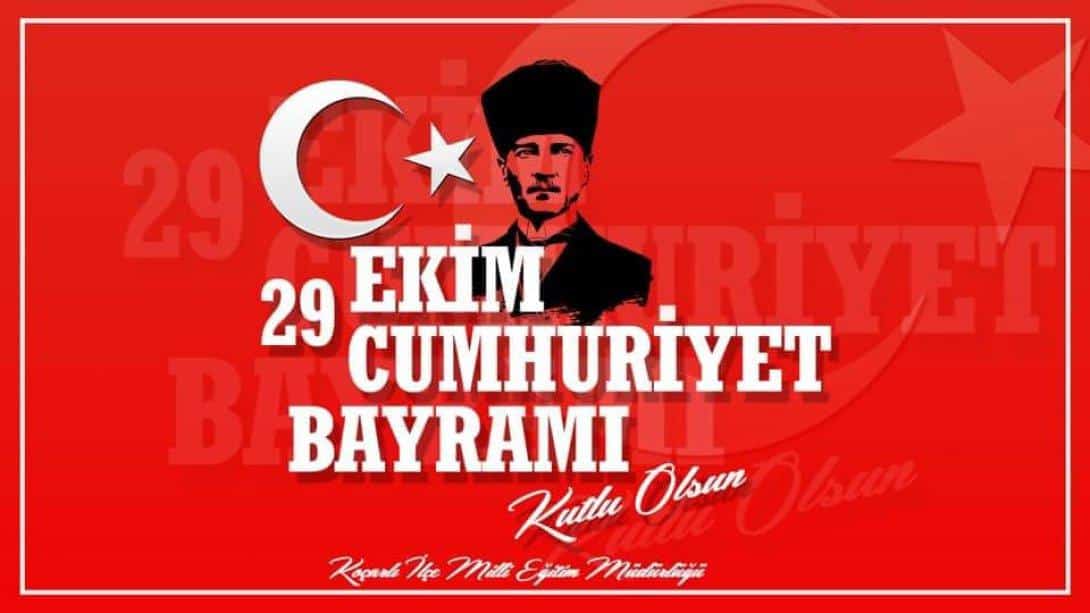 Cumhuriyet'e sahip çıkmanın onurunu yaşıyor, aziz Türk Milleti'nin 29 Ekim Cumhuriyet Bayramı'nı kutluyoruz.